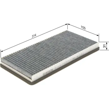 Ventilátor topení a klimatizace Filtr, vzduch v interiéru BOSCH 1 987 432 307