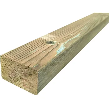 Lať hoblovaná (podkladový hranol) konstrukční 45 x 70 x 4200 mm Severská borovice IMPREGNOVANÁ zelená (C24) AB