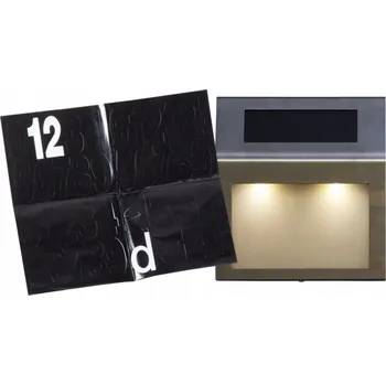 Venkovní osvětlení Venkovní nástěnné svítidlo Star Trading stříbrné s integrovaným LED zdrojem 0,6 W