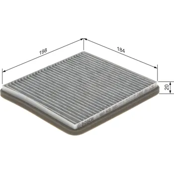 Ventilátor topení a klimatizace Filtr, vzduch v interiéru BOSCH 1 987 435 565