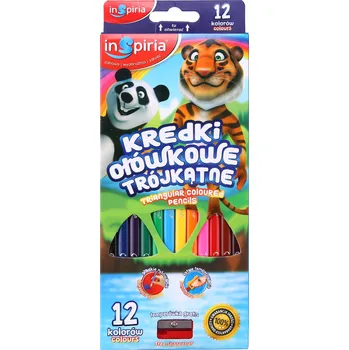 Kresba PASTELKY TROJÚHELNÍKOVÉ INSPIRIA 12 barev