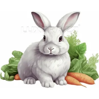 Nažehlovačka Králíček a mrkev - 12 x 10 cm