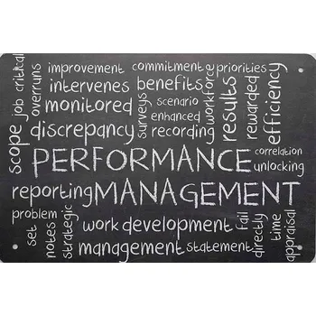 Obraz Plechová cedule Performance