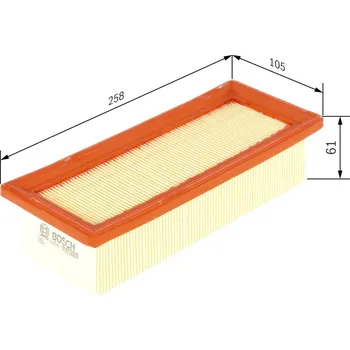 Vzduchový filtr Vzduchový filtr BOSCH 1 457 433 256