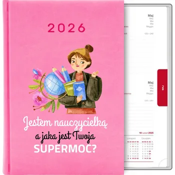 Kalendář Knižkový kalendář 2026 A5 růžový