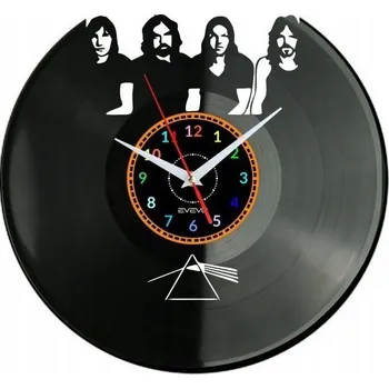 Hodiny ROCKOVÁ KAPELA HODINY NÁSTĚNNÉ DEKORATIVNÍ MODERNÍ VINYLOVÁ DESKA VINYL JAKO DÁREK