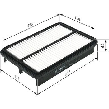 Vzduchový filtr Vzduchový filtr BOSCH F 026 400 044