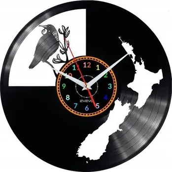 Hodiny Nové Zéland Nástěnné Hodiny Vinylová Deska Moderní Dekorativní Jako Dárek