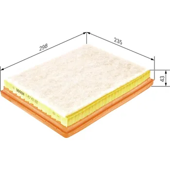 Vzduchový filtr Vzduchový filtr BOSCH 1 457 433 655