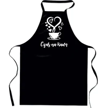 ZÁSTĚRA S POTISKEM ČAS NA KÁVU kuchyňský Káva na kávu Šálek dámská pánská