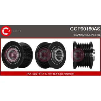 Řemenice, generátor CASCO CCP90160AS