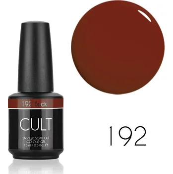 Přípravek na nehty CULT Colour Gel / Hybridní lak 15 ml UV/LED Brick 192