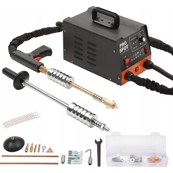 Svářečka Bodová svářečka, vytahovák promáčklin pro nerezovou ocel, 35x19x20CM, 3KW