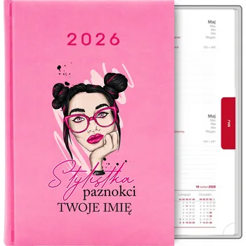 Kalendář Knižkový kalendář 2026 A5 růžový