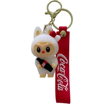 Módní doplněk Přívěšek na klíče Labubu Coca Cola