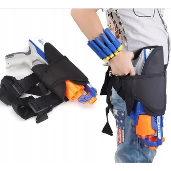 Dětská zbraň POUZDRO NA ODPALOVACÍ PISTOLE PUŠKA S PROSTOREM PRO ŠIPKY, NASTAVITELNÉ