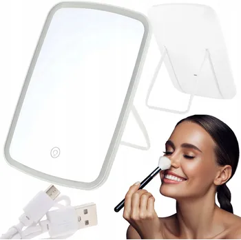 Zrcadlo ZRCADLO LED BEZDRÁTOVÉ PODSVÍCENÉ ZRCADLO 3 BARVY PREMIUM