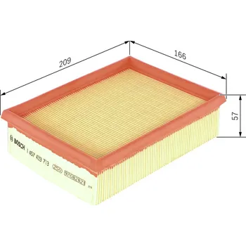 Vzduchový filtr Vzduchový filtr BOSCH 1 457 433 713