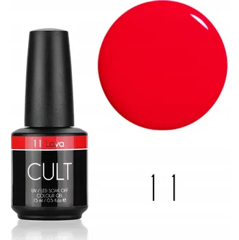 Přípravek na nehty CULT Colour Gel / Hybridní lak 15 ml UV/LED Lava 11