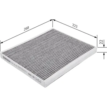 Ventilátor topení a klimatizace Filtr, vzduch v interiéru BOSCH 1 987 432 537