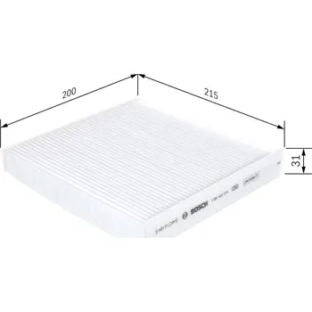 Ventilátor topení a klimatizace Filtr, vzduch v interiéru BOSCH 1 987 432 274