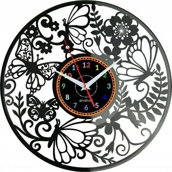 Hodiny Nástěnné hodiny Evevo černé 30 cm