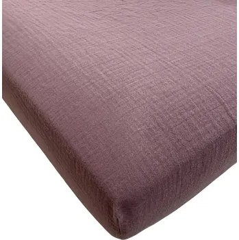 Prostěradlo PROSTĚRADLO Z GUMKĄ do DOSTAWKI 90X50 cm 100% MUŠELÍN od VÝROBCE ŠVESTKA