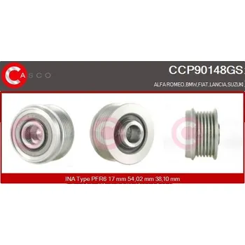 Řemenice, generátor CASCO CCP90148GS