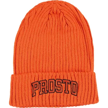Čepice Zimní čepice oranžová PROSTO Varso