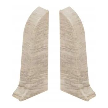 Podlahová lišta Levá koncovka Cezar hliníková 10 x 10, délka 10 cm, Dub Labrador Mat