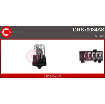 Odpor, vnitřní tlakový ventilátor CASCO CRS70034AS