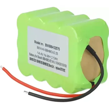 TopTechnology Baterie Bosch 00751992 2500mAh Ni-MH 14,4V, kvalitní akumulátor pro ruční vysavače a jiná zařízení