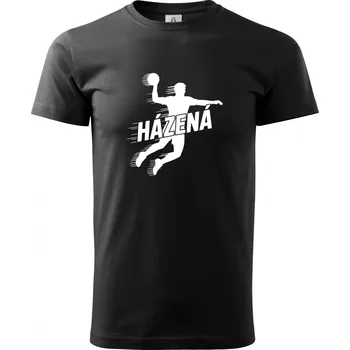 Pánské tričko Házená, bílý tisk - Tričko Classic - nejlevnější - S