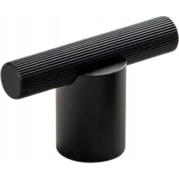 Nábytkové kování ÚCHYTKA RELING NÁBYTKOVÁ ÚCHYTKA LINO ČERNÁ T-BAR HVYT MODERNÍ VYSOKÁ