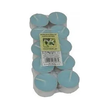 Svíčka Parafínová čajová svíčka zelený čaj Raf-Pol 10 ks
