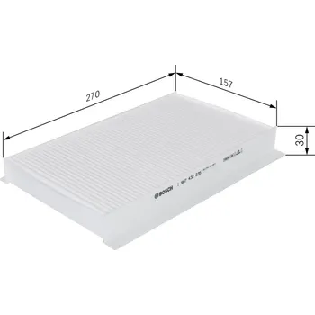 Ventilátor topení a klimatizace Filtr, vzduch v interiéru BOSCH 1 987 432 235