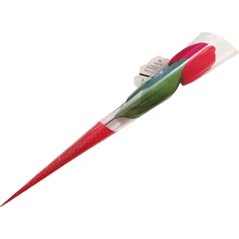 Mýdlo Accentra Mýdlová květina do koupele Tulipán Červený