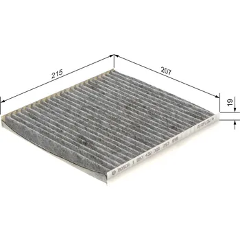 Ventilátor topení a klimatizace Filtr, vzduch v interiéru BOSCH 1 987 432 320