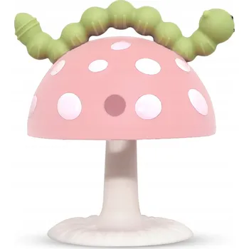 Kousátko na prořezávání zoubků RazBaby silikonové růžové