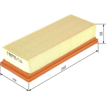 Vzduchový filtr Vzduchový filtr BOSCH 1 457 433 736