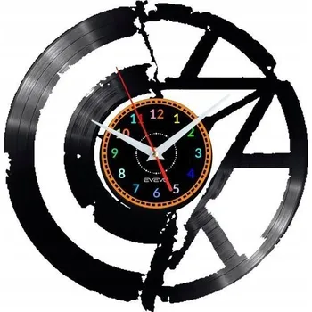 Hodiny KAPITÁN AMERIKA NÁSTĚNNÉ HODINY DEKORATIVNÍ MODERNÍ VINYLOVÁ DESKA