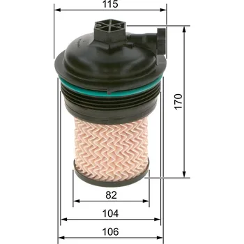 Palivový filtr Palivový filtr BOSCH F 026 402 247