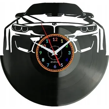 Hodiny NĚMECKÉ AUTO HODINY NA ZEĎ Z VINYLOVÉ DESKY DÁREK SUVENÝR