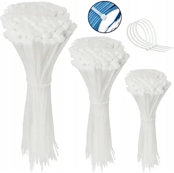 Stahovací páska Stahovací pásky, bílé stahovací pásky3,6 mm 300 ks