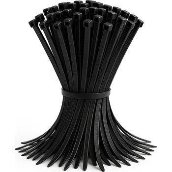 Stahovací páska Upínací pásky do auta Stahovací Pásky černé 430×4,8 mm 100 ks pro auta