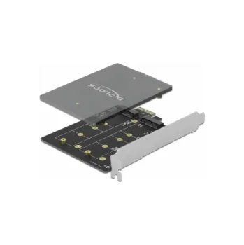 DeLOCK PCI Express x1 karta na 2 x interní M.2 Key B, adaptér