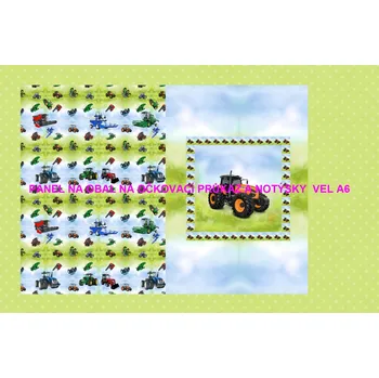 Panel bavlna - obal na očkovací průkaz nebo notýsek A6 - 228-129