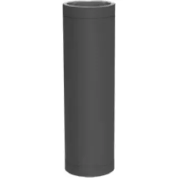 Kouřovod Rovný díl 1000 mm DWETN13 Black, tl. 0,5 mm, prům. 180 mm