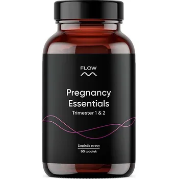 Přírodní produkt Flow Pregnancy Essentials Trimester 1 & 2, 90 tobolek