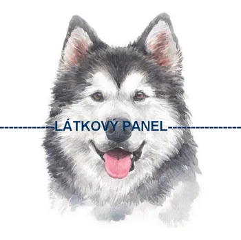 Látkový panel - Pes - PS-124 Velikost: 50x50cm, Materiál: Teplákovina nepočesaná